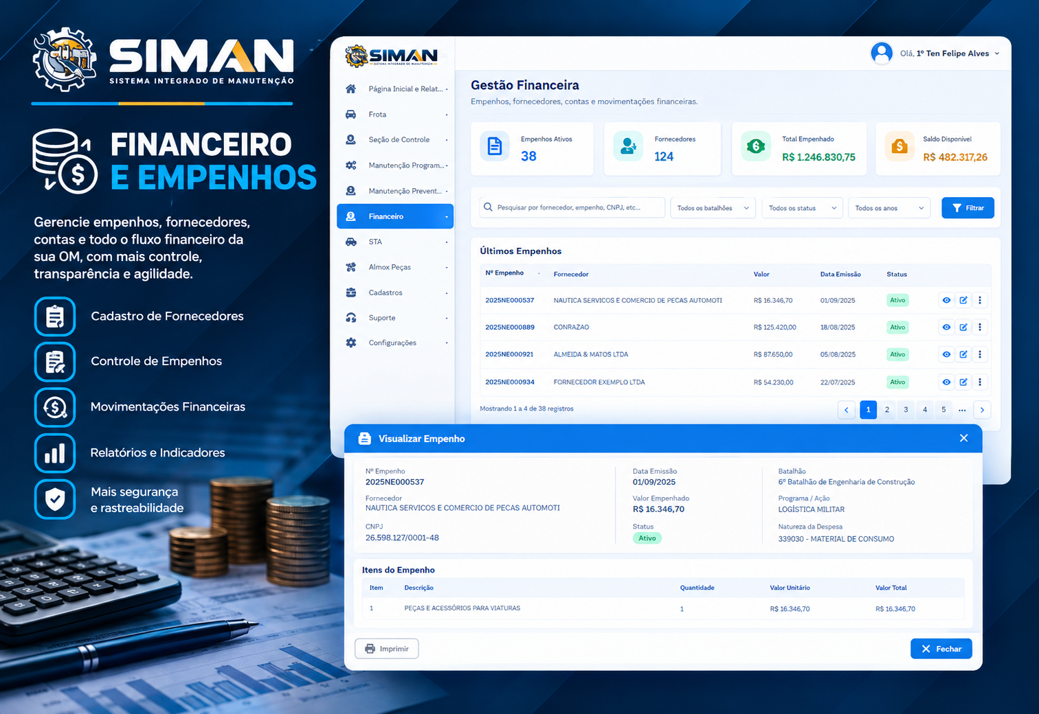 Módulo Financeiro